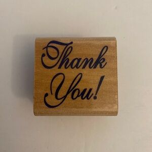 Stamp Craft 440D384A Thank You! Rubber stamp